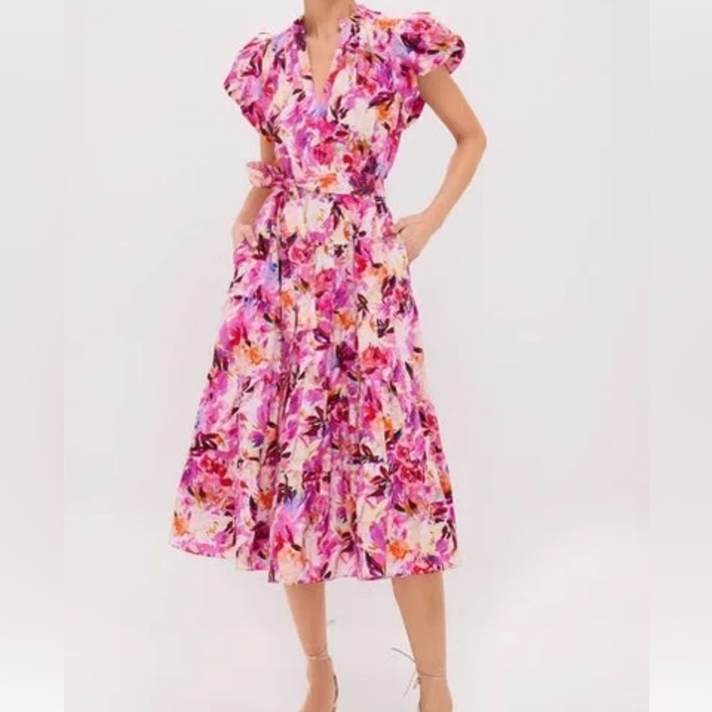 ULLA JOHNSON Ottilie Midi Dress Sz 4